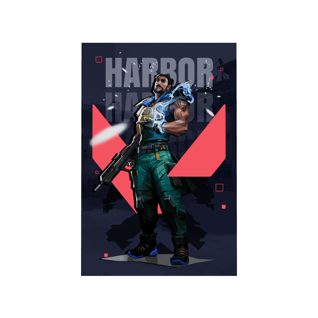 AcrylicPoster-Valorant-Harbor-Da بطاقة VALORANT بقيمة 375 نقطة – تركيا
